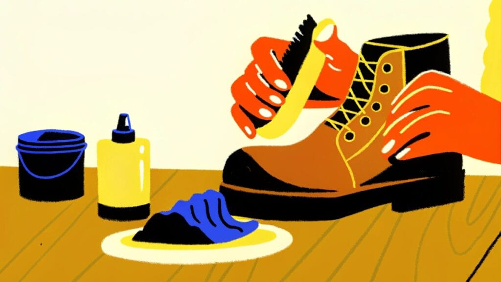 cleaning-leather-shoes--hands-polishing-a-brown-le